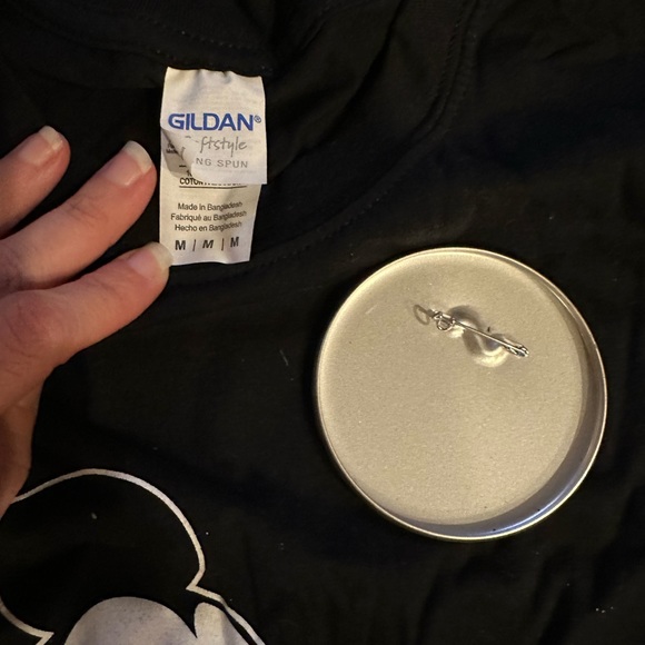 Happy 90th Birthday Mickey Shirt and Button - Picture 3 of 3